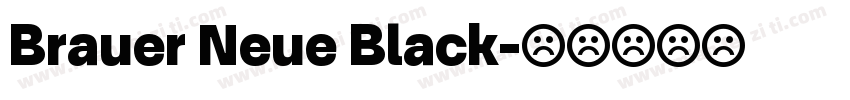Brauer Neue Black字体转换